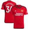 Officiële Voetbalshirt Manchester United Van De Beek 34 Thuis 2023-24 - Heren